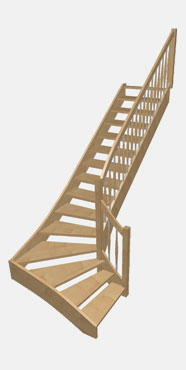 Schody zabiegowe 1/4